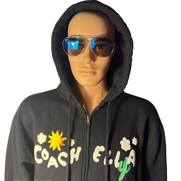 Independent Coachella Hoodie Men's Large Black Graphic Prints - Picture 2 of 9